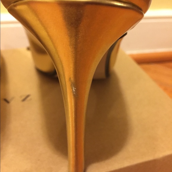 Zara Gold Heels 41 - Picture 5 of 13